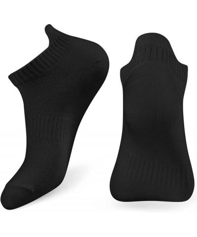 Women's and Men's Running Ankle Socks Low Cut Breathable Socks With Tab 6 Pairs, Black Black $8.24 Activewear