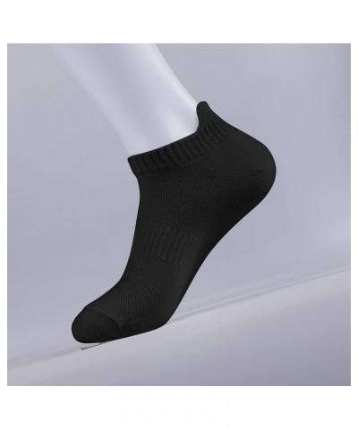 Women's and Men's Running Ankle Socks Low Cut Breathable Socks With Tab 6 Pairs, Black Black $8.24 Activewear