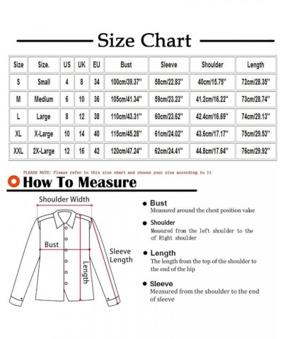 Womens Winter Coats Plus Size Warm Sherpa Lined Parkas Jacket Horn Buttons Jacket Puffer Outerwear With Pockets Winter Sherpa...