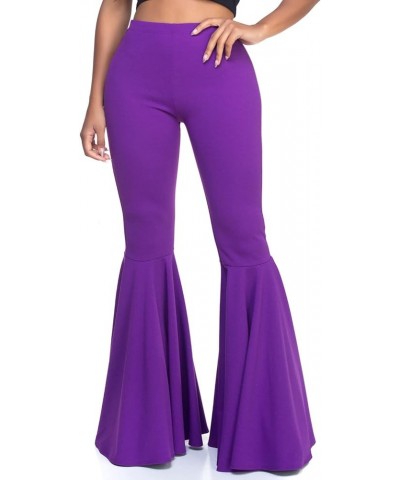 Women's J2 Love Mermaid Ruffle Flare Pants Purple $16.60 Pants