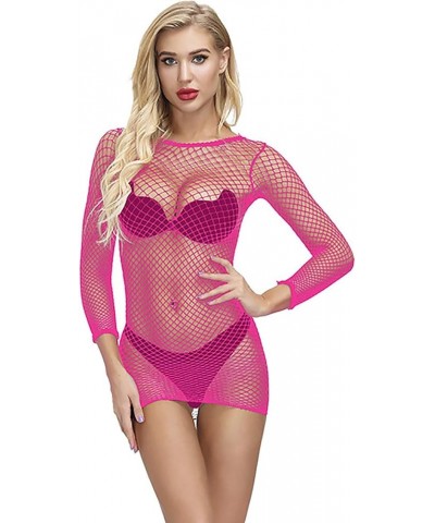 Sexy Lingerie For Women, Sexy Women Babydoll Lingerie Transparent Mesh Underwear Sleepwear Bodysuit Set 1-pink $15.95 Lingerie