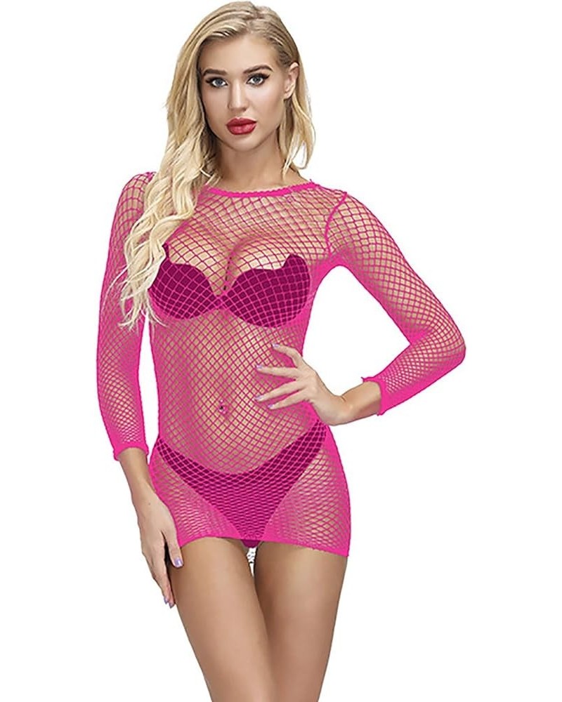 Sexy Lingerie For Women, Sexy Women Babydoll Lingerie Transparent Mesh Underwear Sleepwear Bodysuit Set 1-pink $15.95 Lingerie