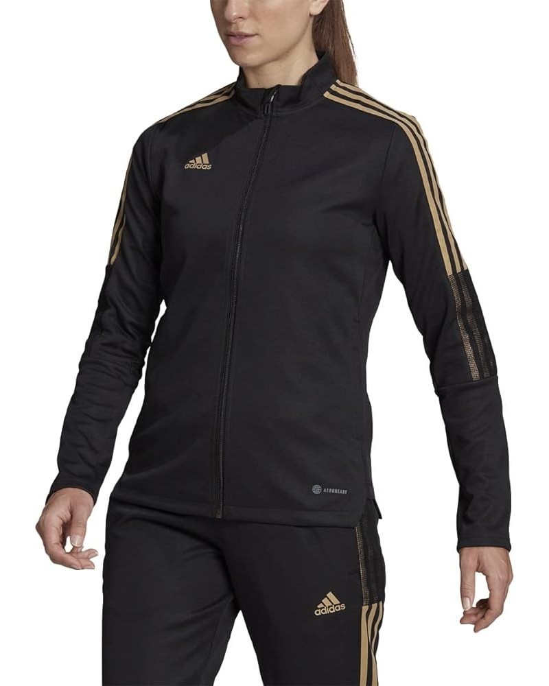 Women's Tiro Track Jacket Black/Metallic $20.64 Jackets