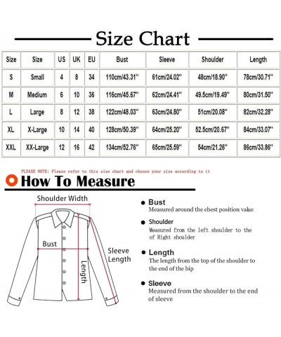 Women's Winter Thick Coat Warm Faux Lamb Wool Lined Jacket Casual Long Sleeve Lapel Button Sherpa Jackets Outerwear Winter Sh...