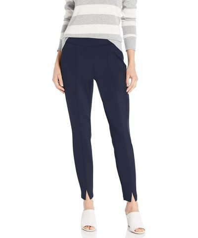 Women's Basic Ponte Legging with Front Slit Evening Tide $48.92 Leggings