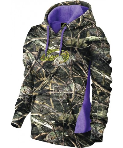 Ladies Hoodie - Women's Fishing Sweatshirt Crappie Purple $39.74 Hoodies & Sweatshirts