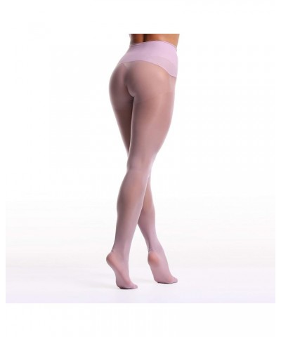 Oil Shiny Stockings Pantyhose 360°Seamless Crotch High Waist Smooth Tights for Women 1pair Violet $8.84 Socks