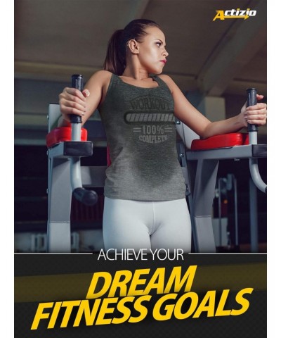 Women Sweat Activated Motivational Workout Cotton Tank Top Sleeveless Gym Athletic Shirts Workout Complete $18.54 Activewear