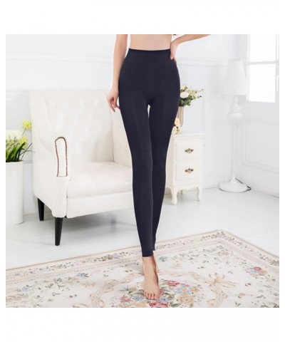 Soft Clouds Fleece Lined Leggings Women 2023 New Casual Warm Winter Pants Slim Leggings High Waist Sports Leggings Z1115ablue...