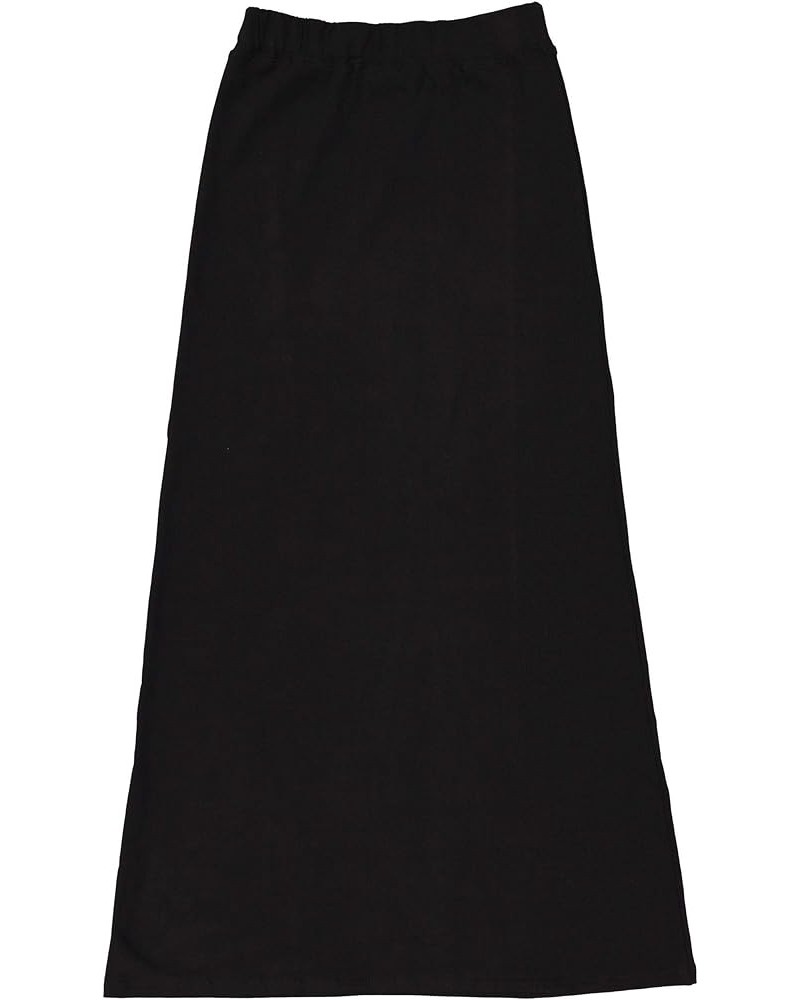 Womens A-Line Maxi Skirt - 4946 Black $25.97 Skirts