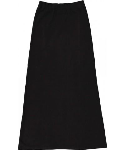 Womens A-Line Maxi Skirt - 4946 Black $25.97 Skirts