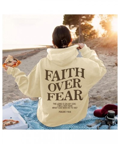 God Is Good All The Time Hoodie For Women Oversized Letter Print Pullover Sweatshirts Loose Fit Casual Fall Hoodie Pockets Z3...