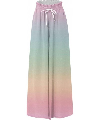 Wide Leg Pants for Womens Work Business Casual High Waisted Palazzo Dress Pants Flowy Office Trousers with Pockets Multicolor...