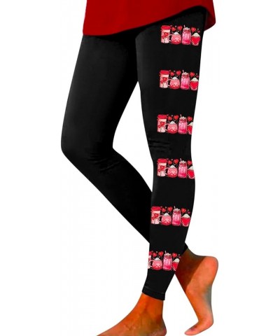 Workout Leggings for Women Yoga Santa Skinny Christmas Pants Leggings Party Running Snowman Christmas Pants Leggings Red-g $1...