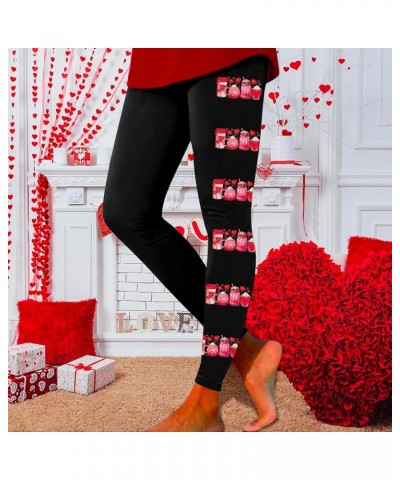 Workout Leggings for Women Yoga Santa Skinny Christmas Pants Leggings Party Running Snowman Christmas Pants Leggings Red-g $1...