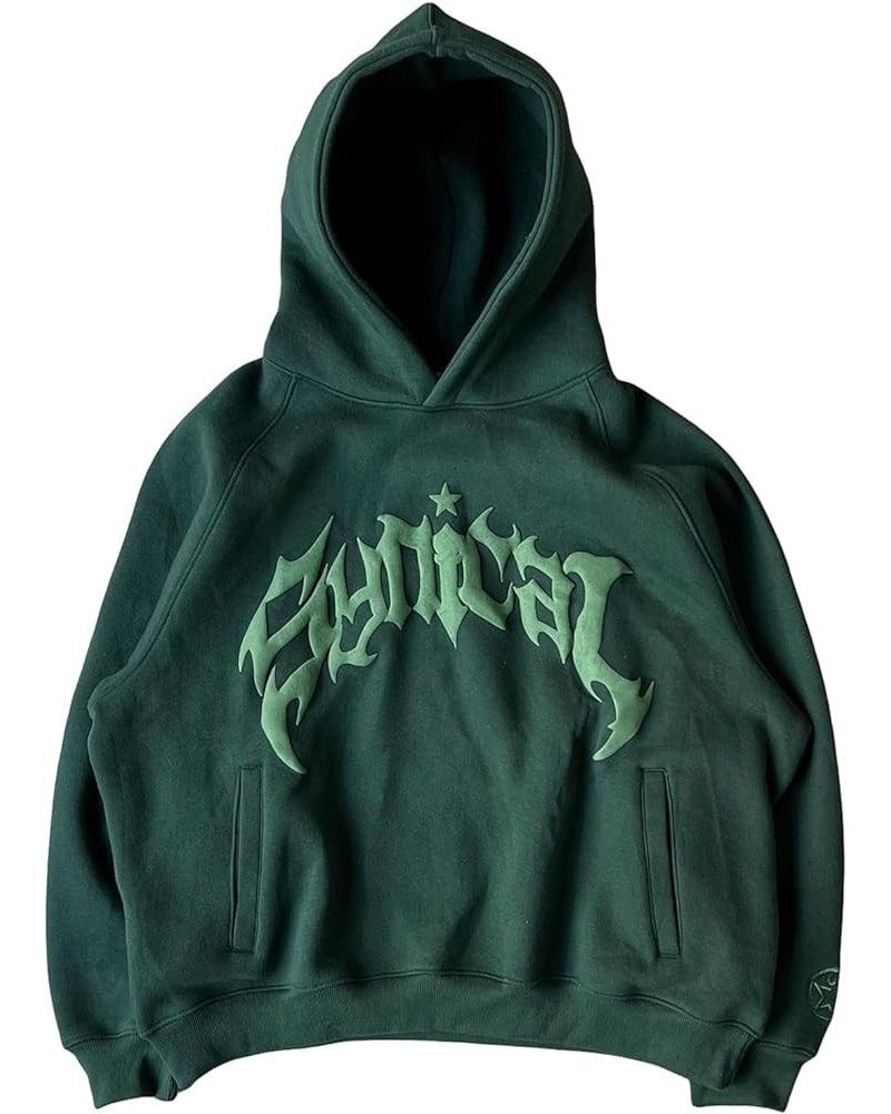 Womens Men Y2k Zip Up Hoodies Gothic Graphic Print Hoodie Sweatshirts Aesthetic Grunge Vintage Streetwear Green $13.49 Hoodie...