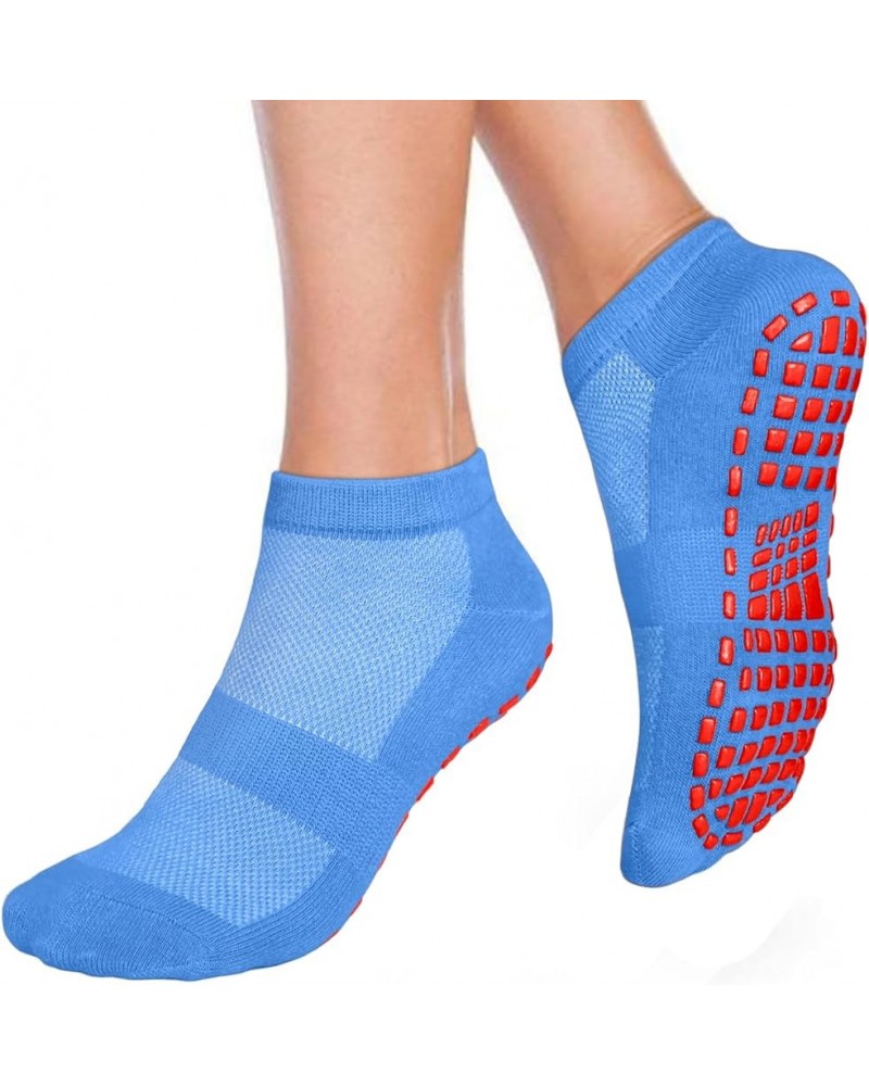 Pilates Grip Socks Woman Yoga Socks Non Slip Socks for Pilates, Pure Barre, Hospital, Trampoline Christmas Gift Blue $6.00 Ac...