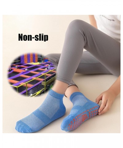 Pilates Grip Socks Woman Yoga Socks Non Slip Socks for Pilates, Pure Barre, Hospital, Trampoline Christmas Gift Blue $6.00 Ac...