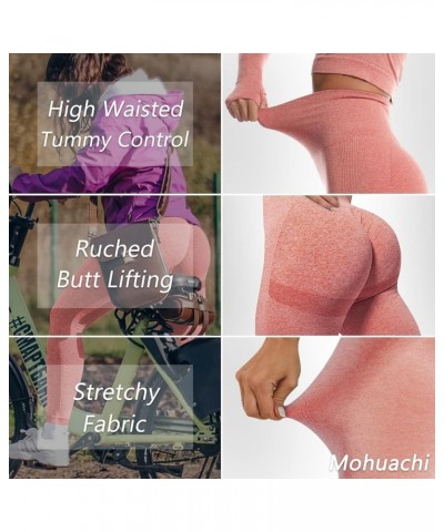 High Waisted Leggings for Women Tummy Control Butt Lifting Yoga Pants Workout Compression Tights (3) Pink $14.21 Leggings