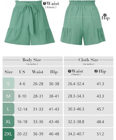 Women's Wide Leg Shorts Without Pockets Lightweight High Waisted Adjustable Tie Knot Loose Summer Cute Trousers A08-blue Gray...