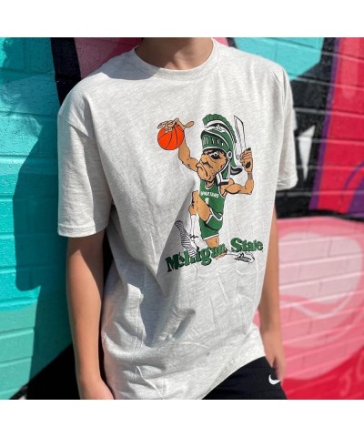 Michigan State Spartans Vintage and Retro MSU Unisex Shirts T-Shirts Tees Short Sleeve Apparel Dunking Gruff Sparty $16.10 Tops