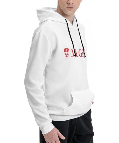 Mcgill University Womens Casual Hoodies Pullover Tops Drawstring Long Sleeve Sweatshirts White $14.26 Hoodies & Sweatshirts