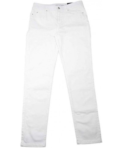 Women's Comfort-Waist Weekend Slim Leg Denim Skinny Jeans, White (10) $15.75 Jeans