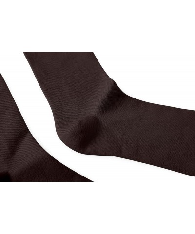 Women's Lightweight Soft Cotton Thin Dress Socks Crew Business Casual,3 Pairs Brown $11.11 Socks