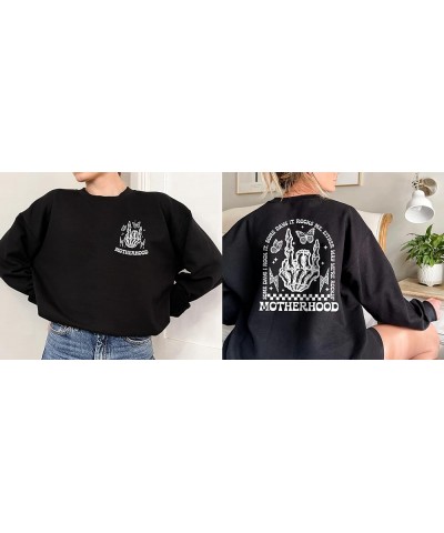 Store Motherhood Some Days I Rock It Some Days It Rocks Me Sweatshirt 2 Side, Retro Rock Funny Mom Sweater Sand $22.39 Others