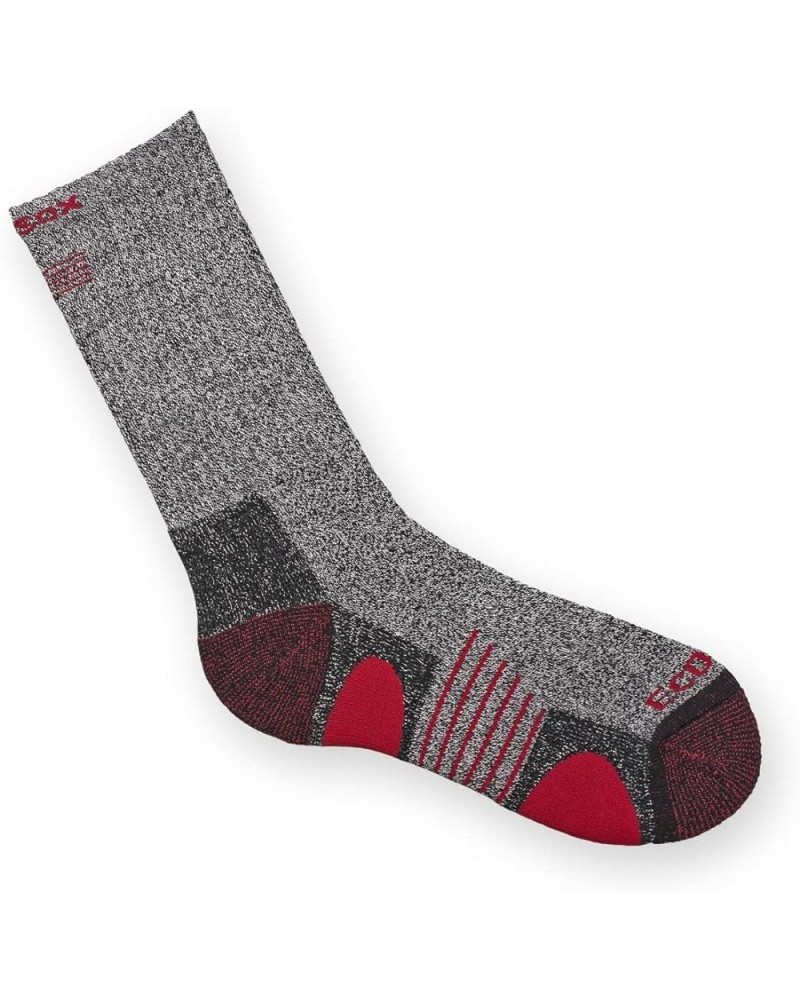 Bamboo Full Cushion Hiking/Outdoor Crew Socks | Keep Your Feet Dry | Odor & Blister Free. Black With Red $10.73 Others