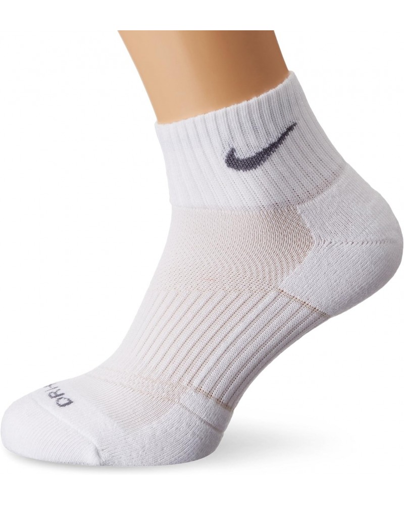 Dri-FIT Half Cushion Quarter - 3 Pair (White, X-Large) $17.69 Activewear