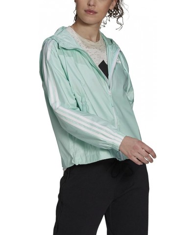 Women's Basic 3-Stripes Wind Jacket Clear Mint $16.11 Jackets