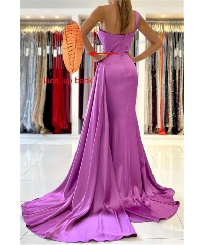 One Shoulder Bridesmaid Dresses Mermaid Prom Dresses Bodycon Wedding Dresses Evening Gowns with Slit RYZ507 Light Champagne $...