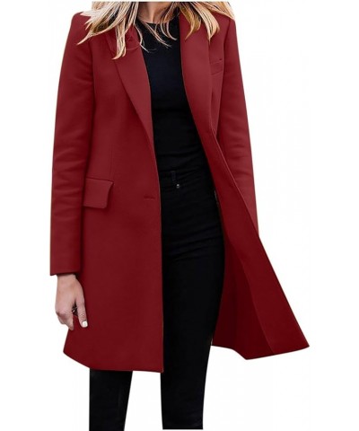 Women's Windbreaker Jacket Mid Length Jacket With Waistband Tie Up And Sun Suit Winter Coat for Women for 4-red $16.31 Jackets