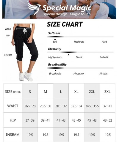 Women's Sweatpants Capri Pants Cropped Jogger Running Pants Lounge Loose Fit Drawstring Waist with Side Pockets Navy $10.75 A...