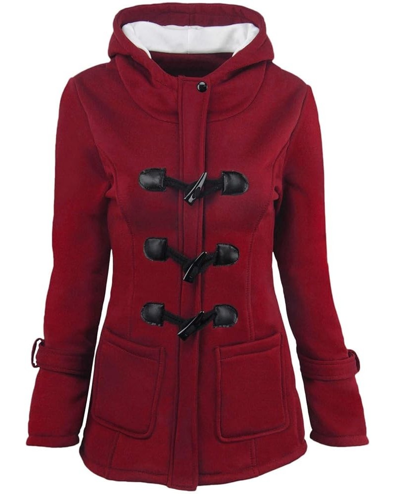 Winter Coats For Women Lightweight Fuzzy Fleece Jacket Plus Size Zip Up Hooded Coat Warm Shaggy Long Sleeve Outwear 01♚red $6...