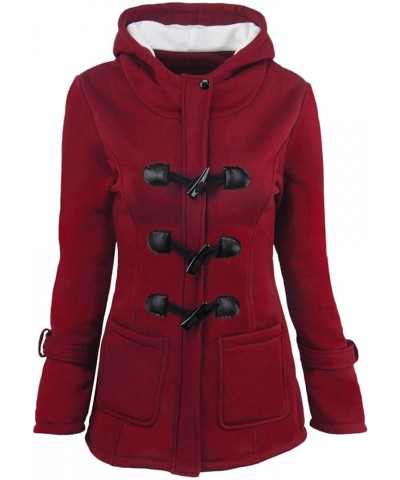 Winter Coats For Women Lightweight Fuzzy Fleece Jacket Plus Size Zip Up Hooded Coat Warm Shaggy Long Sleeve Outwear 01♚red $6...