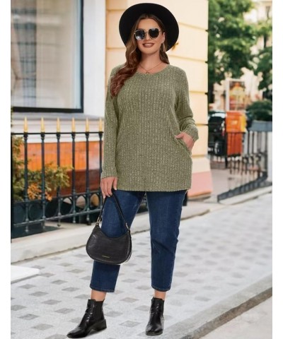 Women's Tunic Sweaters Button Down/with Pockets Lightweight Fall Casual Long Sleeve Crewneck Pullover Tops Pockets Mustardgre...