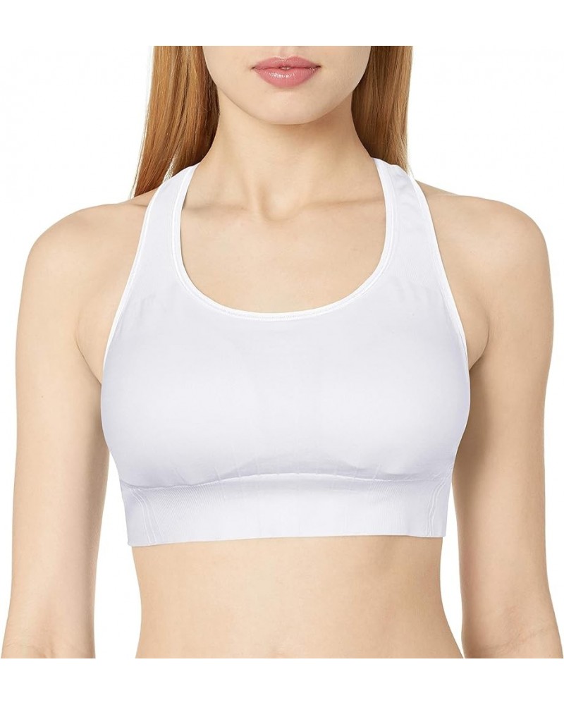 Women's Medium Support Seamless Racerback Bra True White $11.83 Lingerie