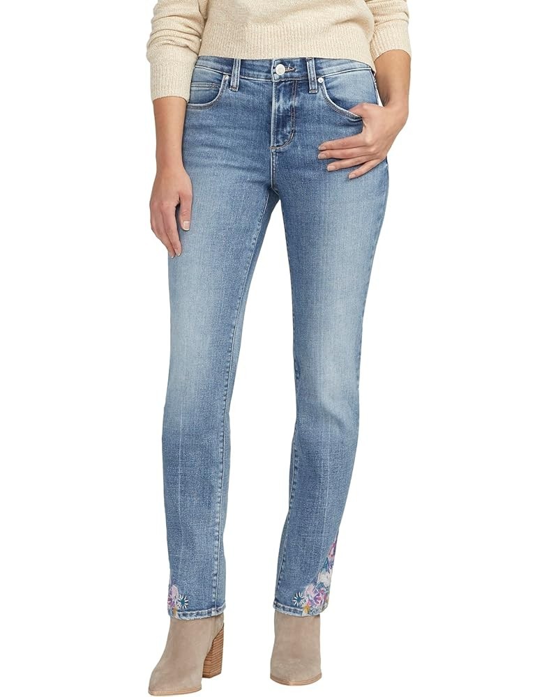 Women's Ruby Mid Rise Straight Leg Jeans Essex Blue $29.34 Jeans