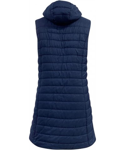 Jackets For Women Fall Winter 2022 Casual Loose Light Down Vest Coats Solid Sleeveless Zip Up Hoodies With Pockets A Navy $15...