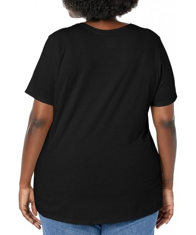 Women's Size Plus Printed Short-Sleeve V-Neck T-Shirt Discontinued Whoot Whoo $11.40 T-Shirts