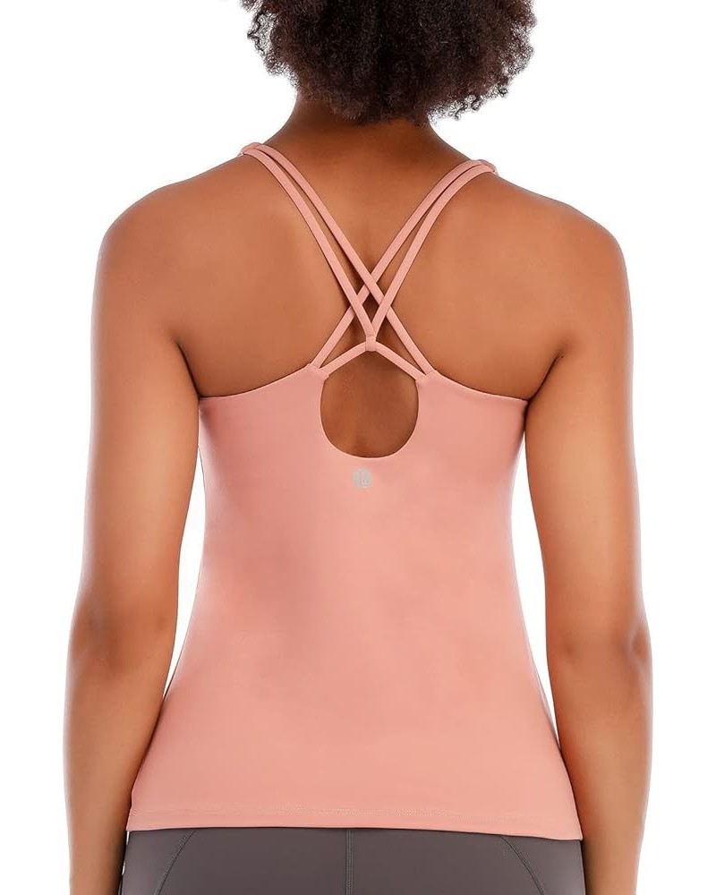 Sports Bras for Women,Padded Sports Bra Tank Top Sexy Crisscross Back High Impact Longline Workout Yoga Bra 3-pink $11.20 Lin...