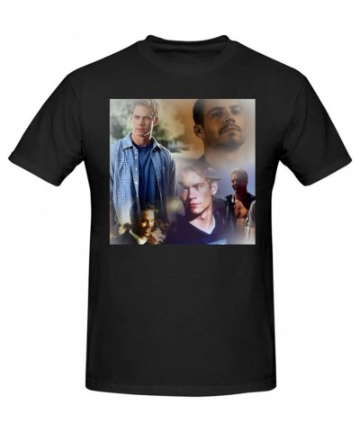 Paul Movie Walker T-Shirt Short Sleeve Crew Neck Soft Classic Basic Printing Casual Fashion Shirts Black Black $5.40 T-Shirts