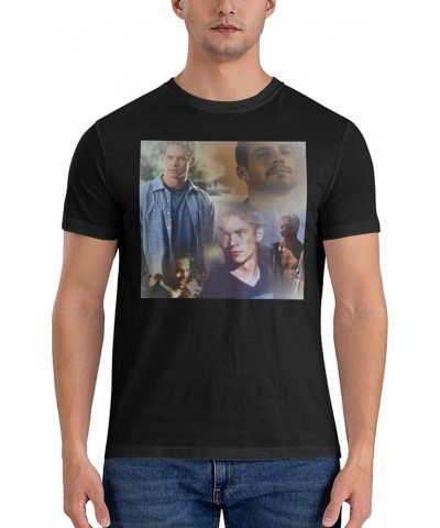 Paul Movie Walker T-Shirt Short Sleeve Crew Neck Soft Classic Basic Printing Casual Fashion Shirts Black Black $5.40 T-Shirts