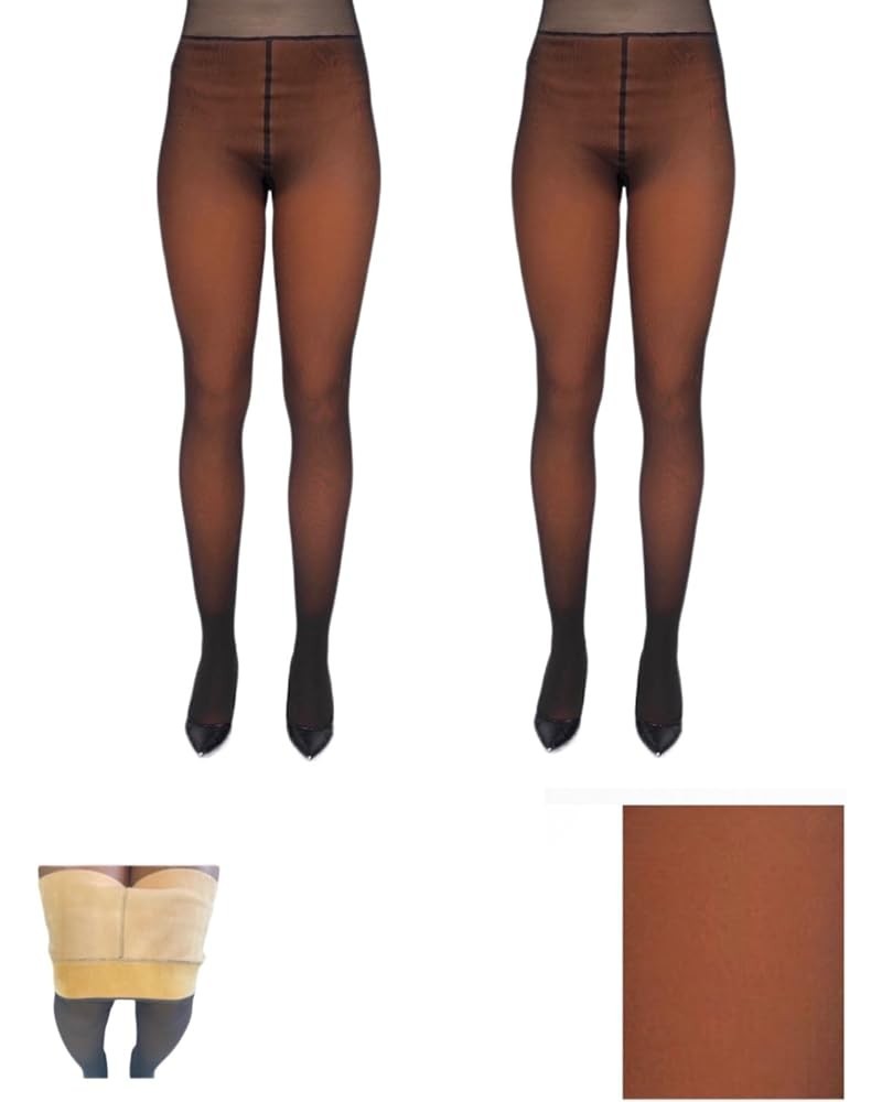 Fleece Lined Tights for Brown and Black Women Shade 4 2 $11.25 Leggings