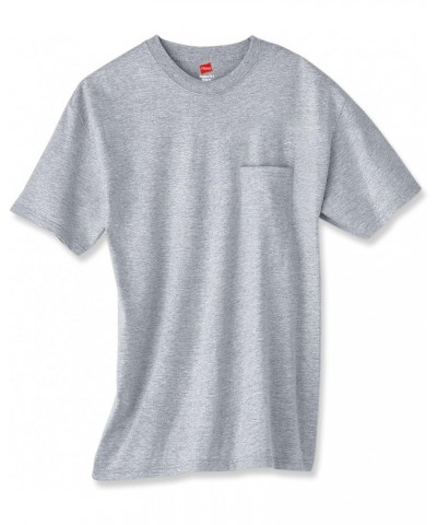 Tagless Short Sleeve Pocket T-Shirt - 5590 Light Steel $8.14 T-Shirts