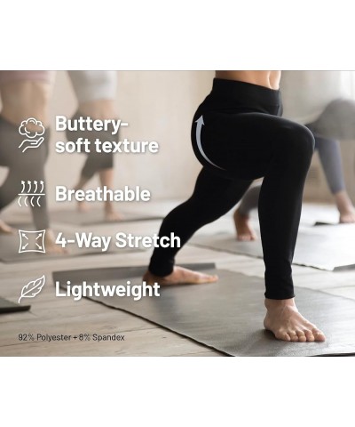 Women's Yoga Leggings - High Waist Premium Soft Solid Stretch High Waist Legging Pants Bsl1170 / 143 $11.41 Activewear