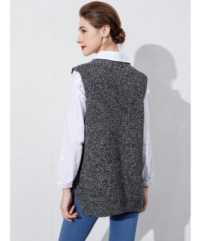 Women's V-Neck Knitted Sweaters Vests Sleeveless Casual Pullover Top $20.29 Sweaters