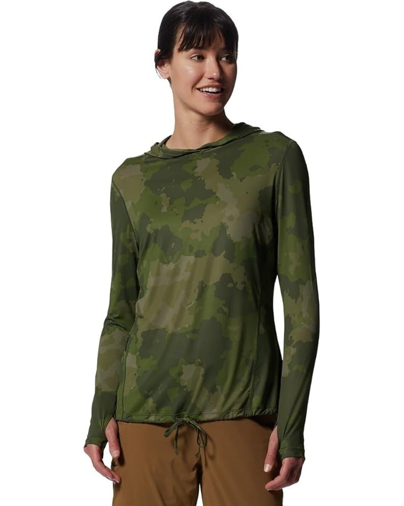 Women's Crater Lake Long Sleeve Hoody for Hiking, Camping, Backpacking, and Casual Wear Palisades Geo Print $33.00 Activewear